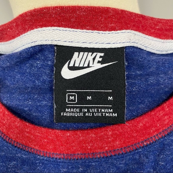 Nike Retro Marled Blue Red Cream Shortsleeved Tee - Picture 6 of 9